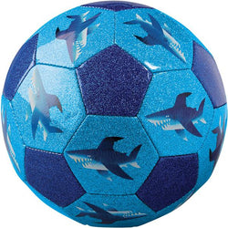 Size 3 Glitter Soccer Ball: Shark City