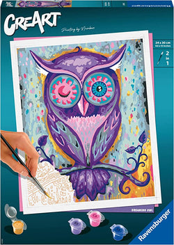 Dreaming Owl CreArt Paint by Numbers