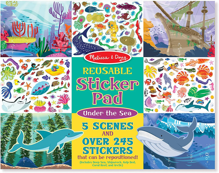 Melissa & Doug Reuseable Sticker Pad - Under the Sea