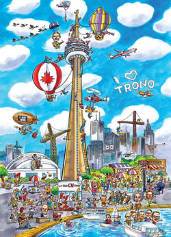 Doodle Town Toronto 1000pc Cobble Hill