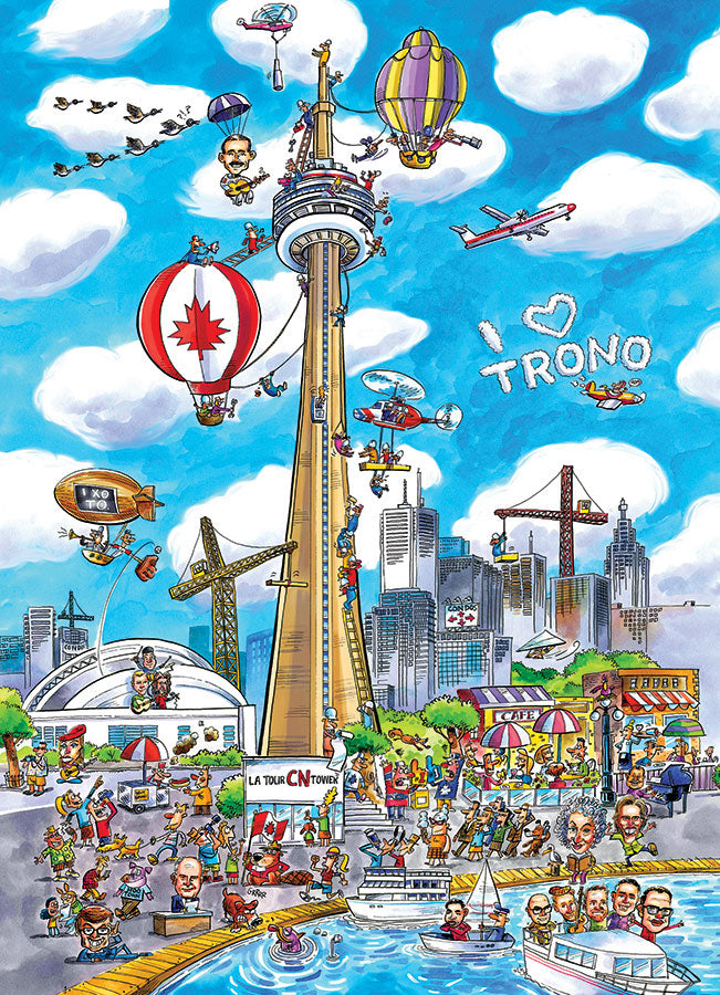 Doodle Town Toronto 1000pc Cobble Hill