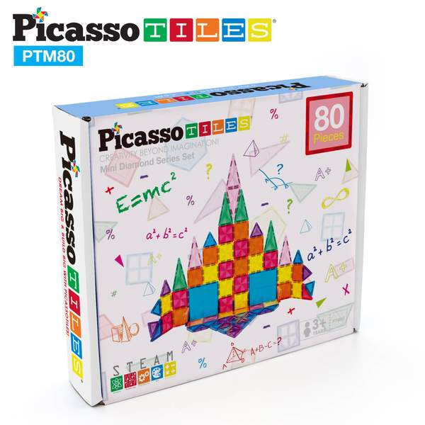 Picasso Tiles Mini Diamond 80Pc Set