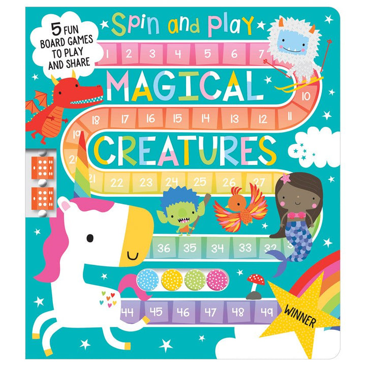 Spin and Play Magical Creatures Board Book