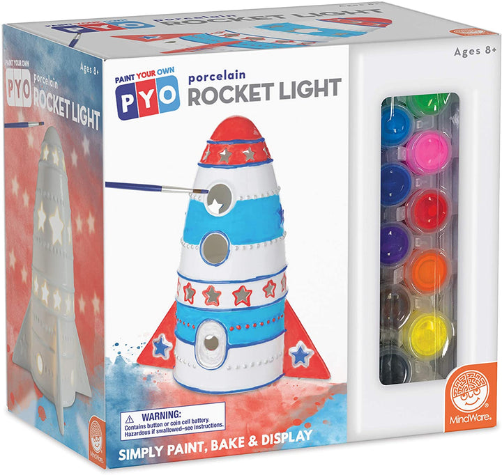 Paint Your Own Porcelain Rocket Light