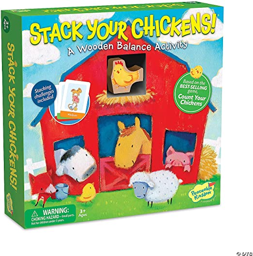 Stack Your Chickens Game - Peaceable Kingdom