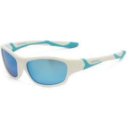 Koolsun Sport Sunglasses: White ice Blue, Size 6-12