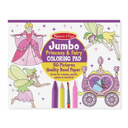Jumbo Colouring Pad:Princess&Fairy