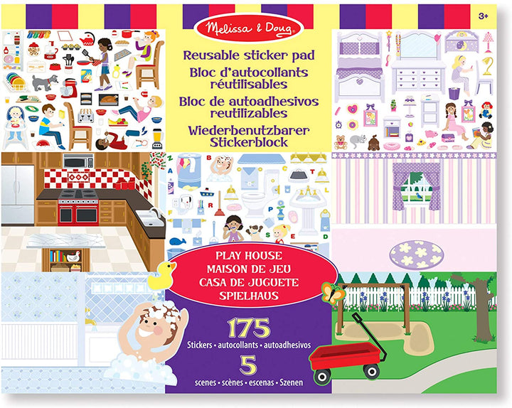 Reusable Sticker Pad Play House