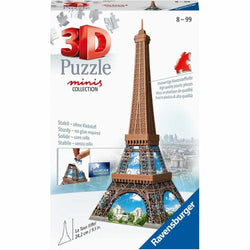 Mini 3D Puzzles - Big Ben or Eiffel Tower Assortment